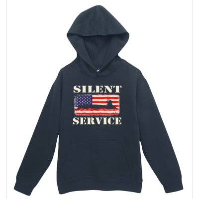 Silent Service Submarine Us Veteran Submariner Urban Pullover Hoodie