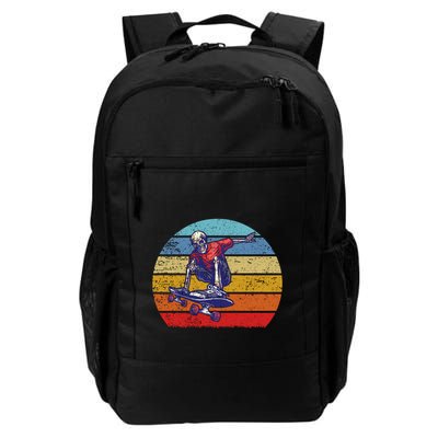 Skateboard Skeleton Skater Retro Vintage Skating Gift Backpack