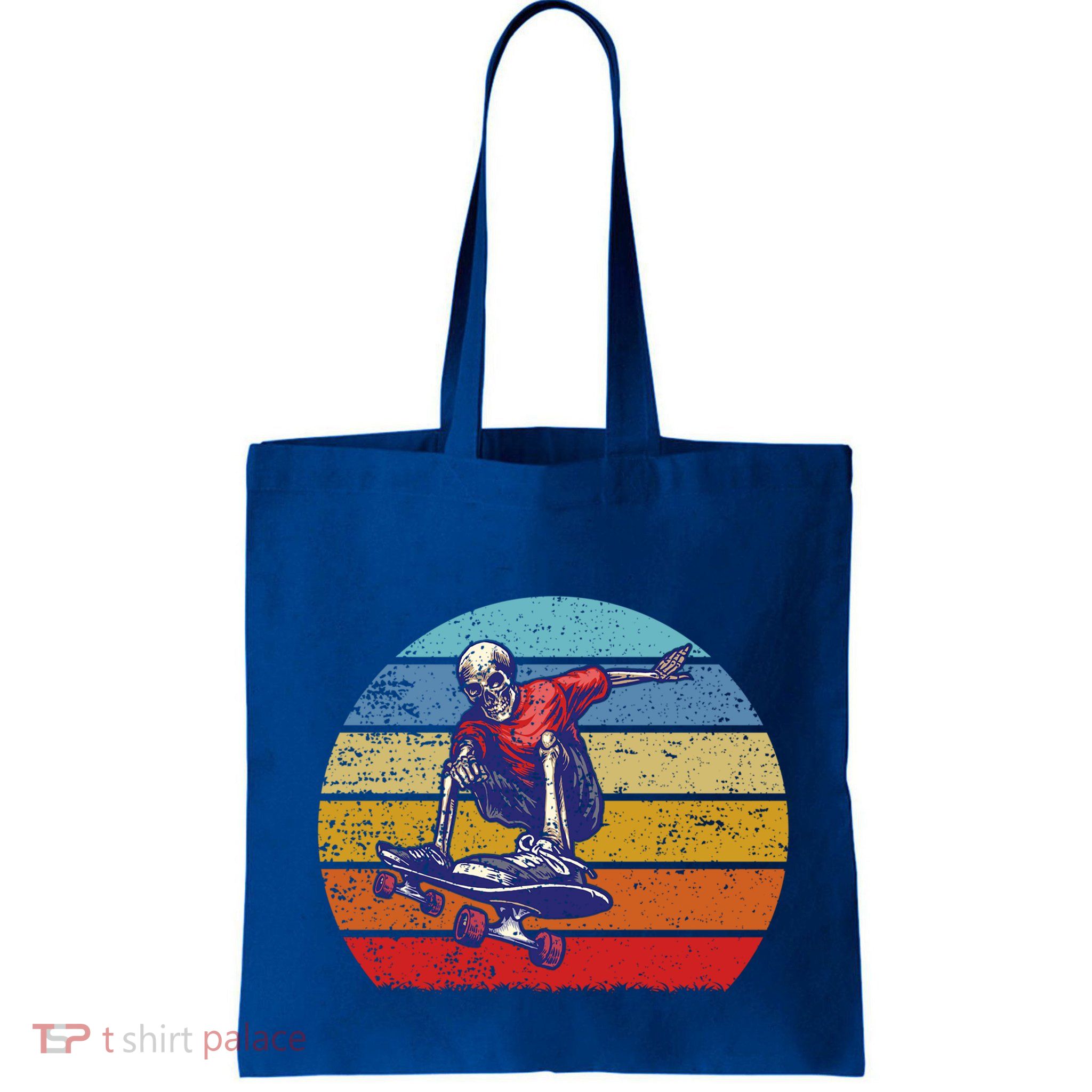 Skateboard Skeleton Skater Retro Vintage Skating Gift Bag