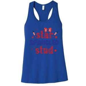 Star Spangled Stud Gift Women's Racerback Tank