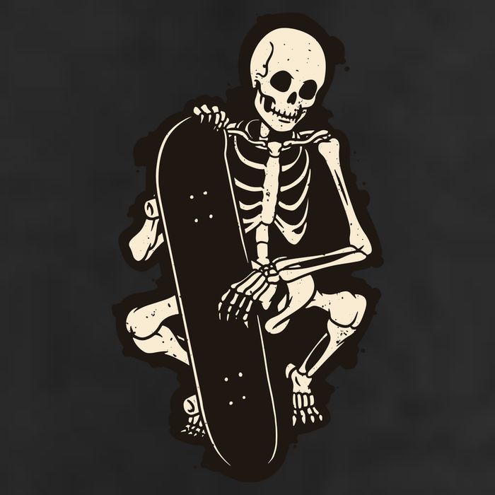 Skeleton Skateboarder 11oz C Handle Ceramic Mug