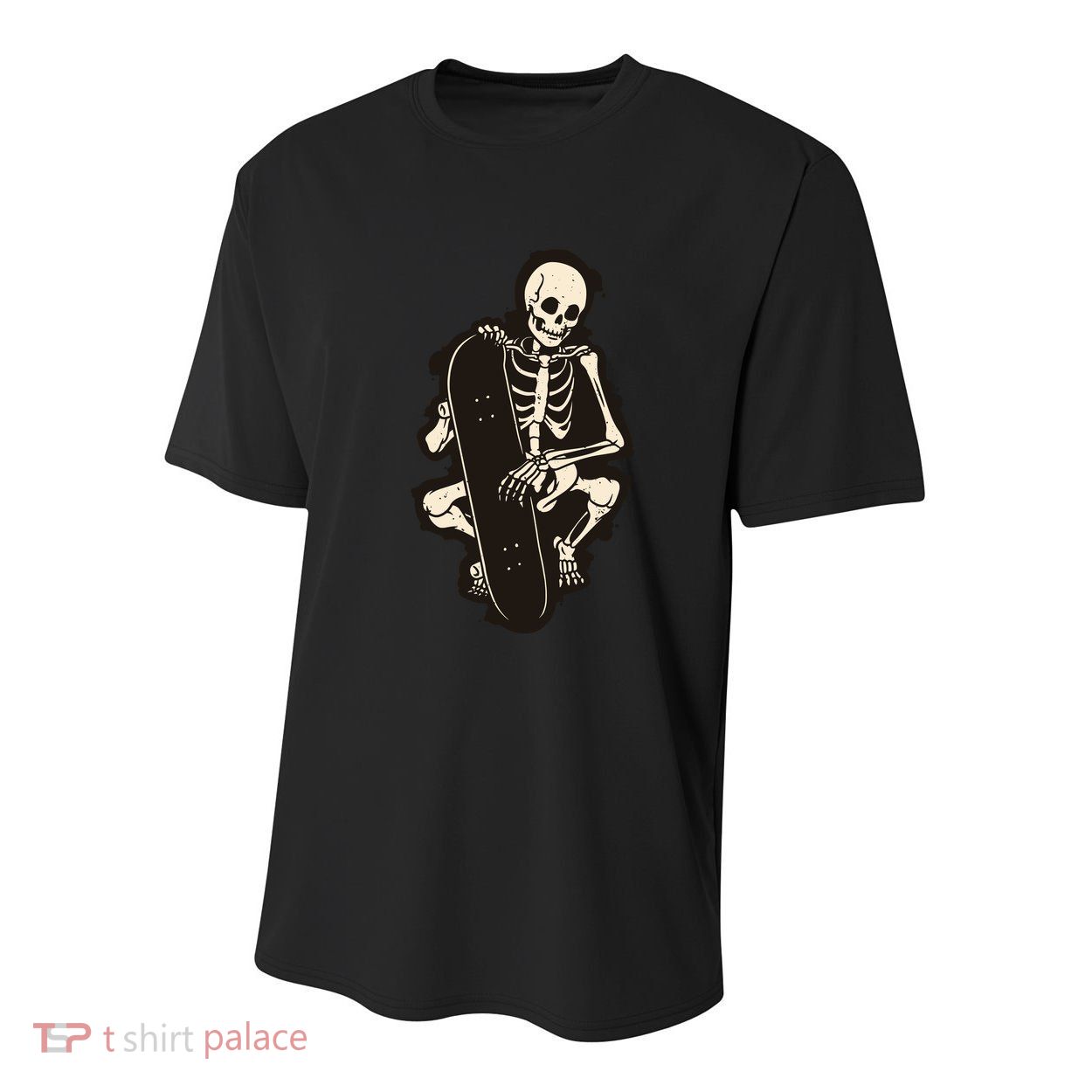 Skeleton Skateboarder Youth Performance Sprint T-Shirt