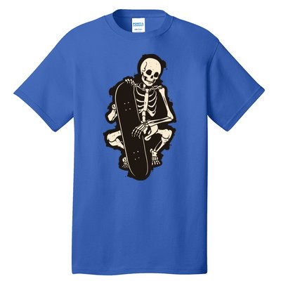 Skeleton Skateboarder Tall T-Shirt