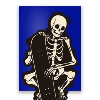 Skeleton Skateboarder Poster