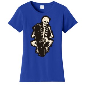 Skeleton Skateboarder Women's T-Shirt