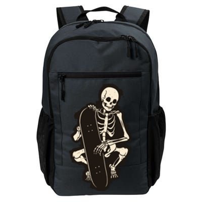 Skeleton Skateboarder Daily Commute Backpack