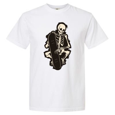 Skeleton Skateboarder Garment-Dyed Heavyweight T-Shirt