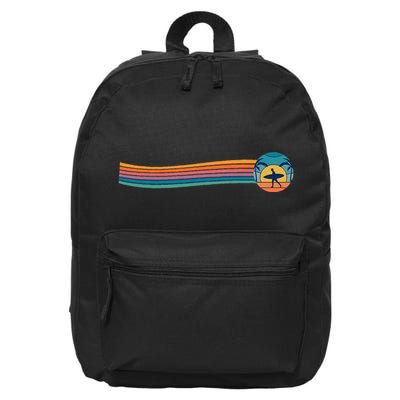 Surfboard Surf Surfer Surfboarder 16 in Basic Backpack