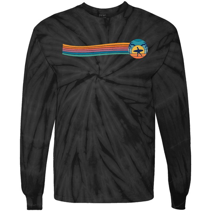 Surfboard Surf Surfer Surfboarder Tie-Dye Long Sleeve Shirt