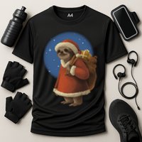 Santa Sloth Cooling Performance Crew T-Shirt