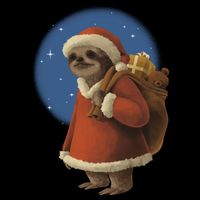 Santa Sloth Cooling Performance Crew T-Shirt