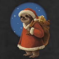 Santa Sloth Adult Drive Performance Visor