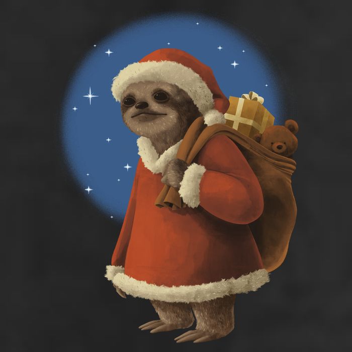 Santa Sloth Adult Drive Performance Visor