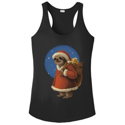 Santa Sloth Ladies PosiCharge Competitor Racerback Tank