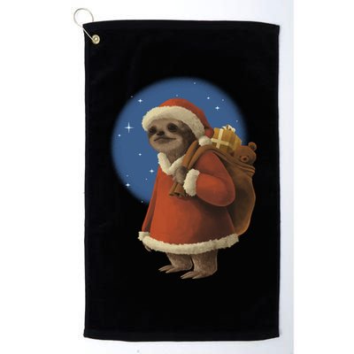 Santa Sloth Golf Towel