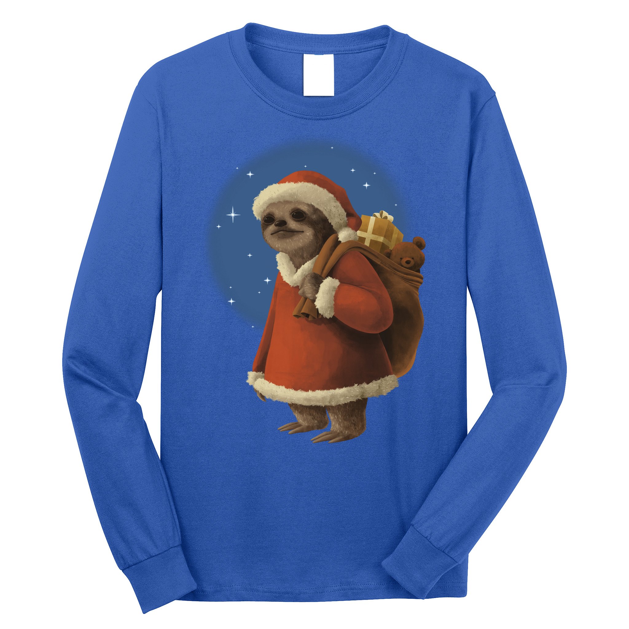 Santa Sloth Long Sleeve Shirt