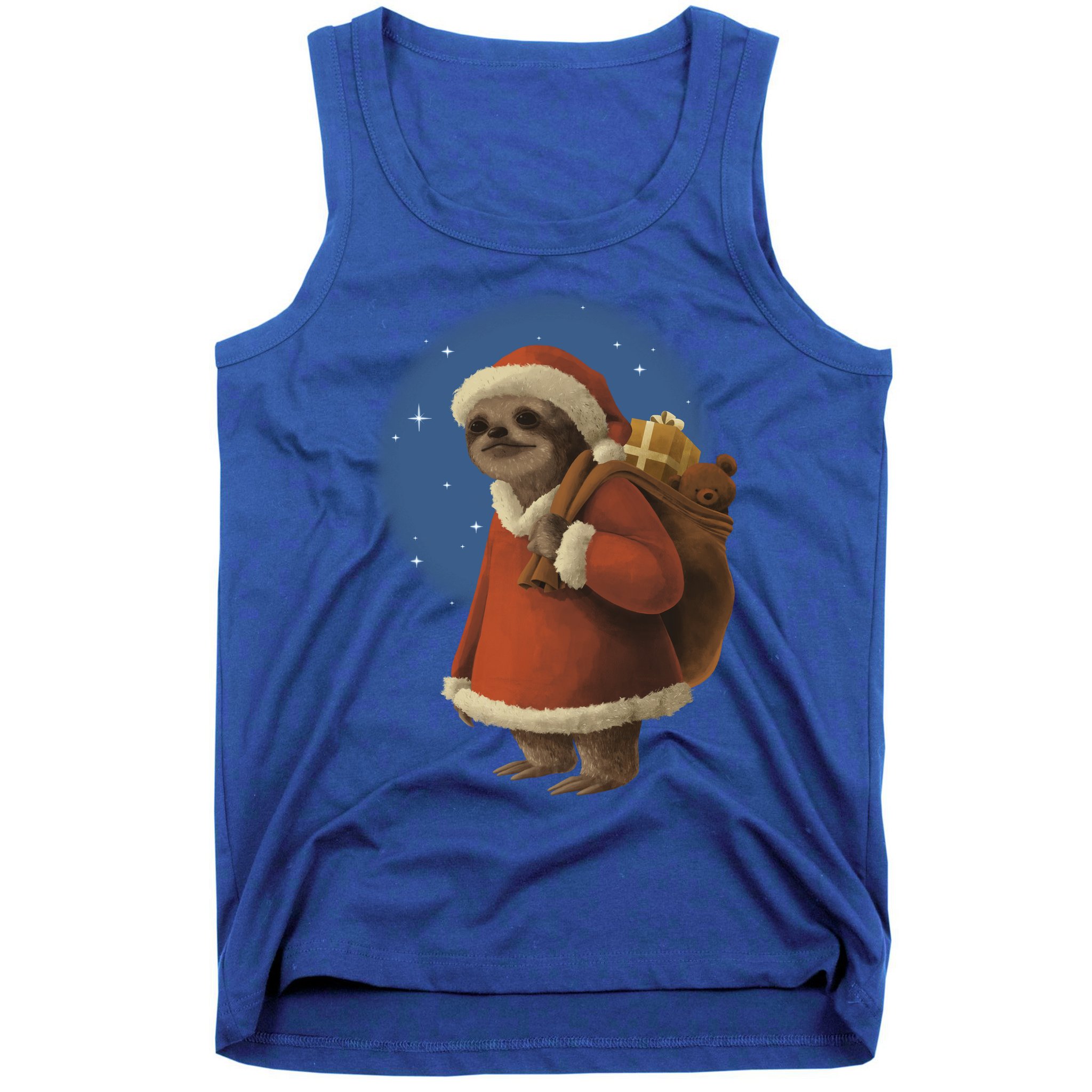 Santa Sloth Tank Top