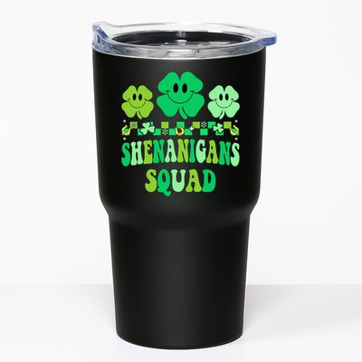 Shenanigans Squad St Patricks Day Groovy Shamrock Tumbler