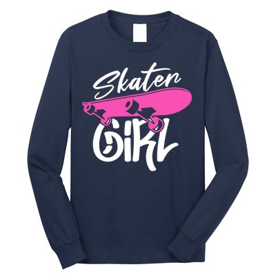 Skater Skateboard Skateboarding For Girl Long Sleeve Shirt