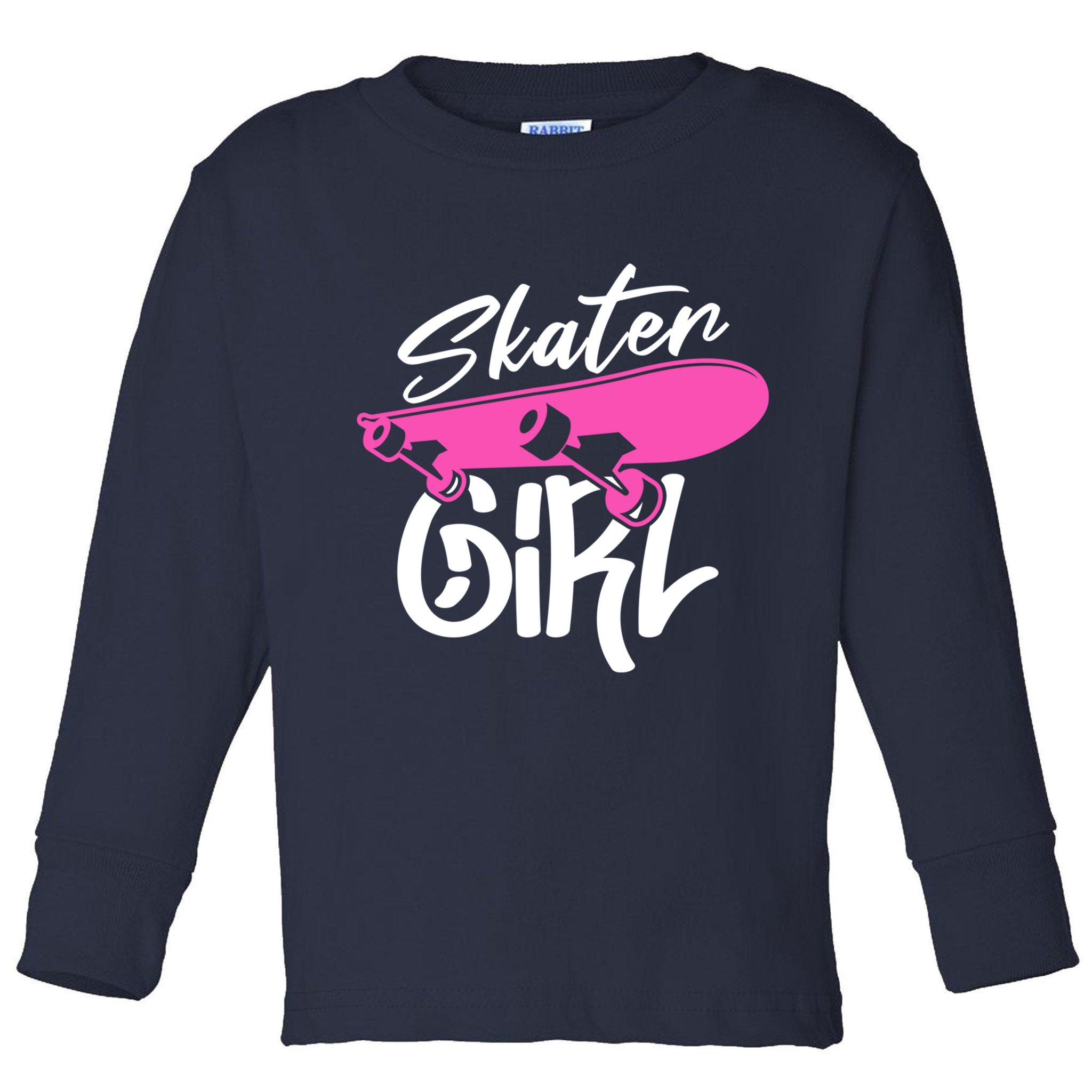 Skater Skateboard Skateboarding For Girl Toddler Long Sleeve Shirt
