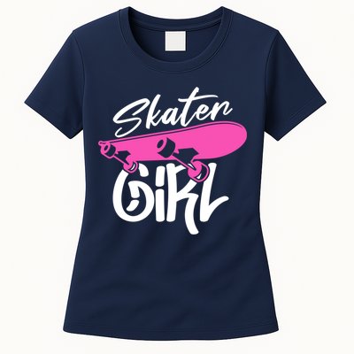 Skater Skateboard Skateboarding For Girl Womens T-Shirt