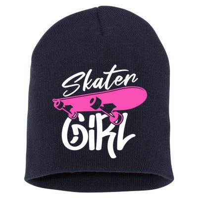 Skater Skateboard Skateboarding For Girl Short Acrylic Beanie