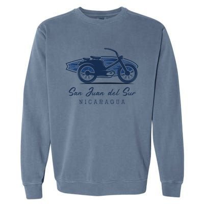 Surfer Surf Spots Gift San Juan Del Sur Nicaragua Cool Gift Garment-Dyed Sweatshirt