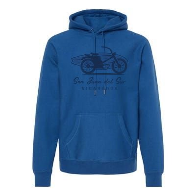 Surfer Surf Spots Gift San Juan Del Sur Nicaragua Cool Gift Premium Hoodie