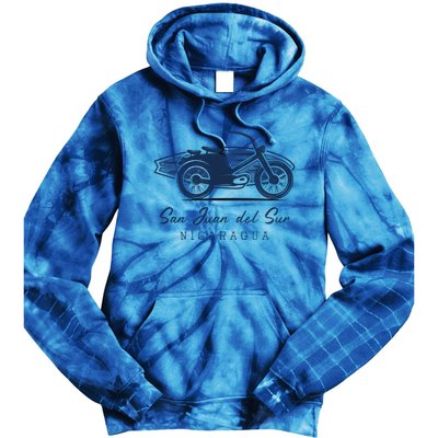 Surfer Surf Spots Gift San Juan Del Sur Nicaragua Cool Gift Tie Dye Hoodie