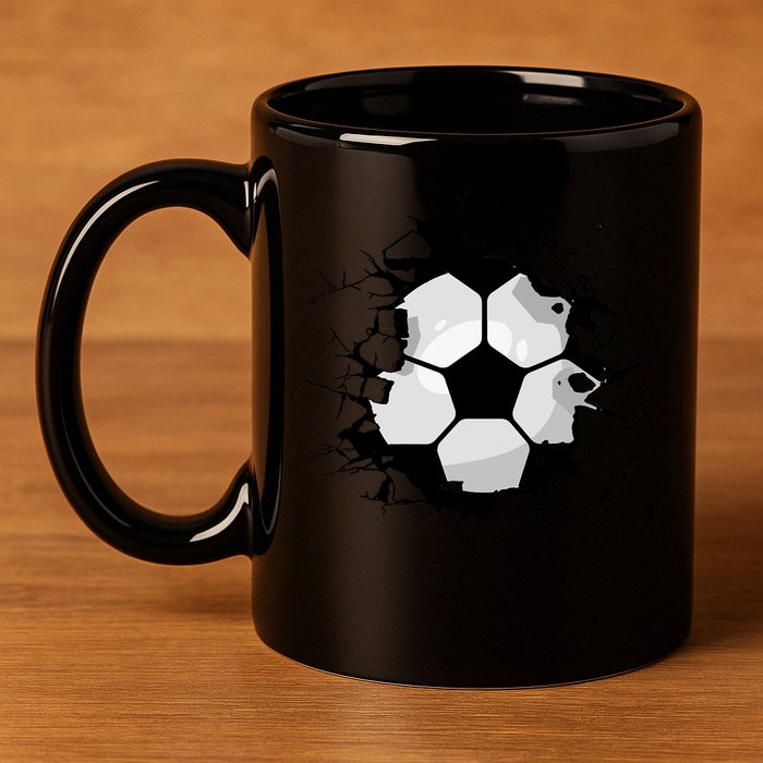 Soccer Soccer 11oz C Handle Ceramic Mug