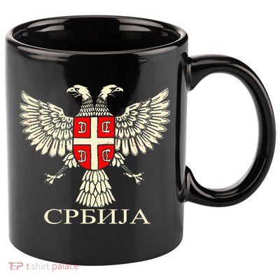 Serbia Srbija Serbian Serb Eagle Flag Cccc Cyrillic 11oz C Handle Ceramic Mug