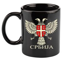 Serbia Srbija Serbian Serb Eagle Flag Cccc Cyrillic 11oz C Handle Ceramic Mug
