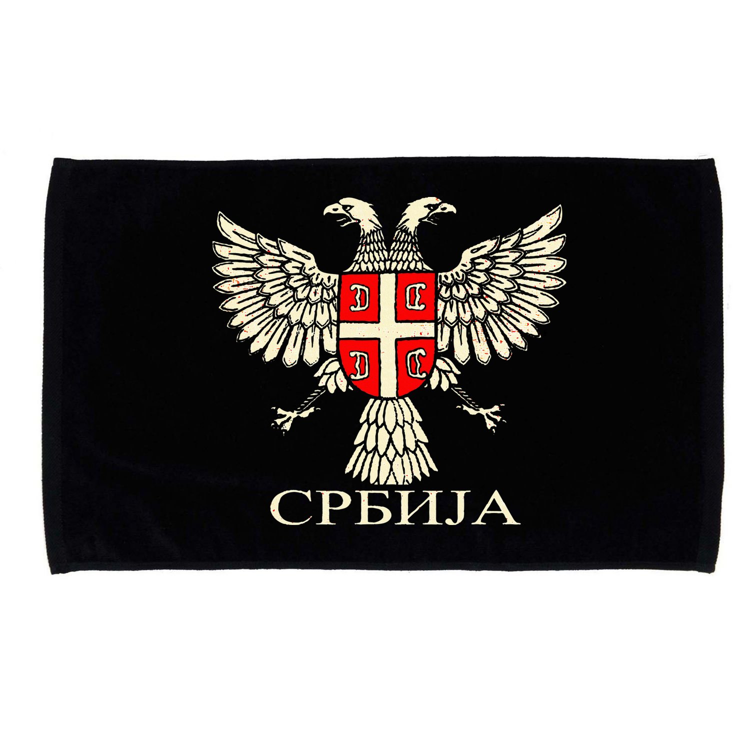 Serbia Srbija Serbian Serb Eagle Flag Cccc Cyrillic Microfiber Hand Towel