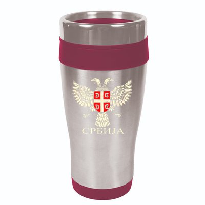 Serbia Srbija Serbian Serb Eagle Flag Cccc Cyrillic 16oz Travel Tumbler