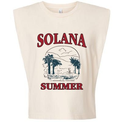 Solana Summer Garment-Dyed Women's Muscle Tee