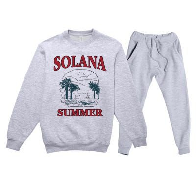 Solana Summer Premium Crewneck Sweatsuit Set