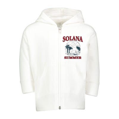 Solana Summer Toddler Zip Fleece Hoodie