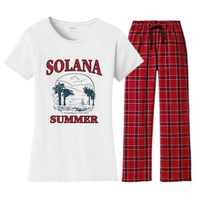 Solana Summer Women's Flannel Pajama Set