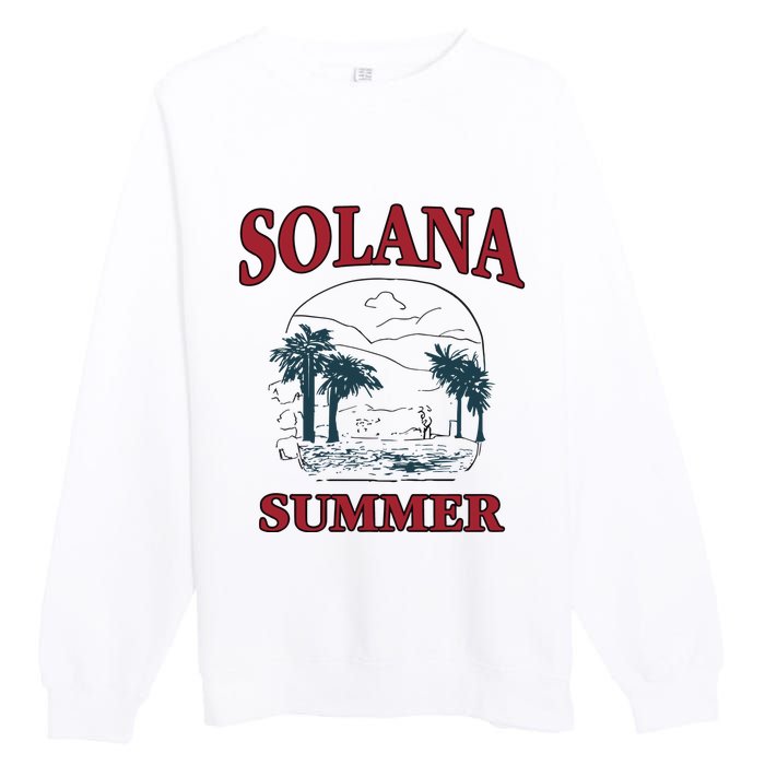 Solana Summer Premium Crewneck Sweatshirt