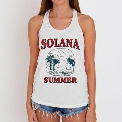 Solana Summer Women's Knotted Racerback Tank