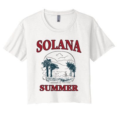 Solana Summer Women's Crop Top Tee