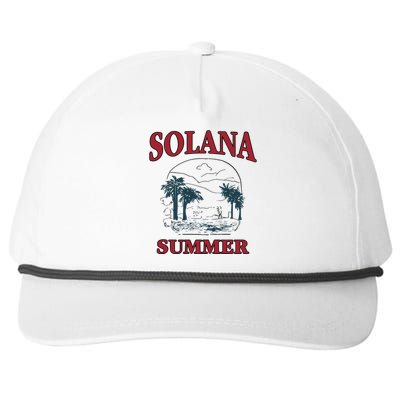 Solana Summer Snapback Five-Panel Rope Hat