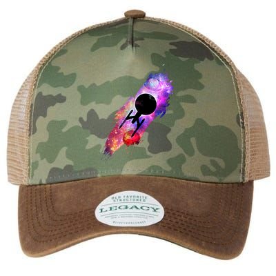 Scifi Space Ship Trekking Through Galaxy Legacy Tie Dye Trucker Hat