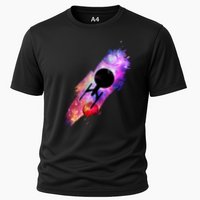 Scifi Space Ship Trekking Through Galaxy Performance Shirt