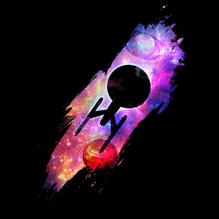 Scifi Space Ship Trekking Through Galaxy Performance Shirt