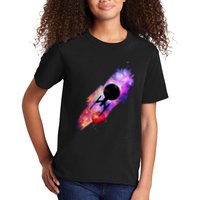 Scifi Space Ship Trekking Through Galaxy Kids T-Shirt