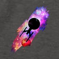 Scifi Space Ship Trekking Through Galaxy Vector Backpack