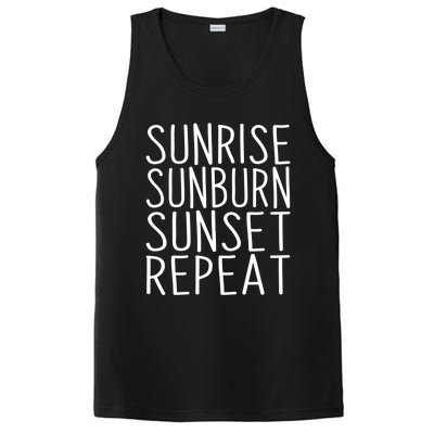 Sunrise Sunset Sunburn Repeat Beach Vacation Meaningful Gift PosiCharge Competitor Tank