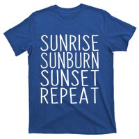 Sunrise Sunset Sunburn Repeat Beach Vacation Meaningful Gift T-Shirt