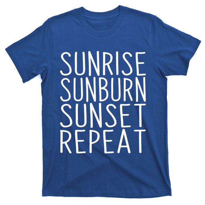 Sunrise Sunset Sunburn Repeat Beach Vacation Meaningful Gift T-Shirt